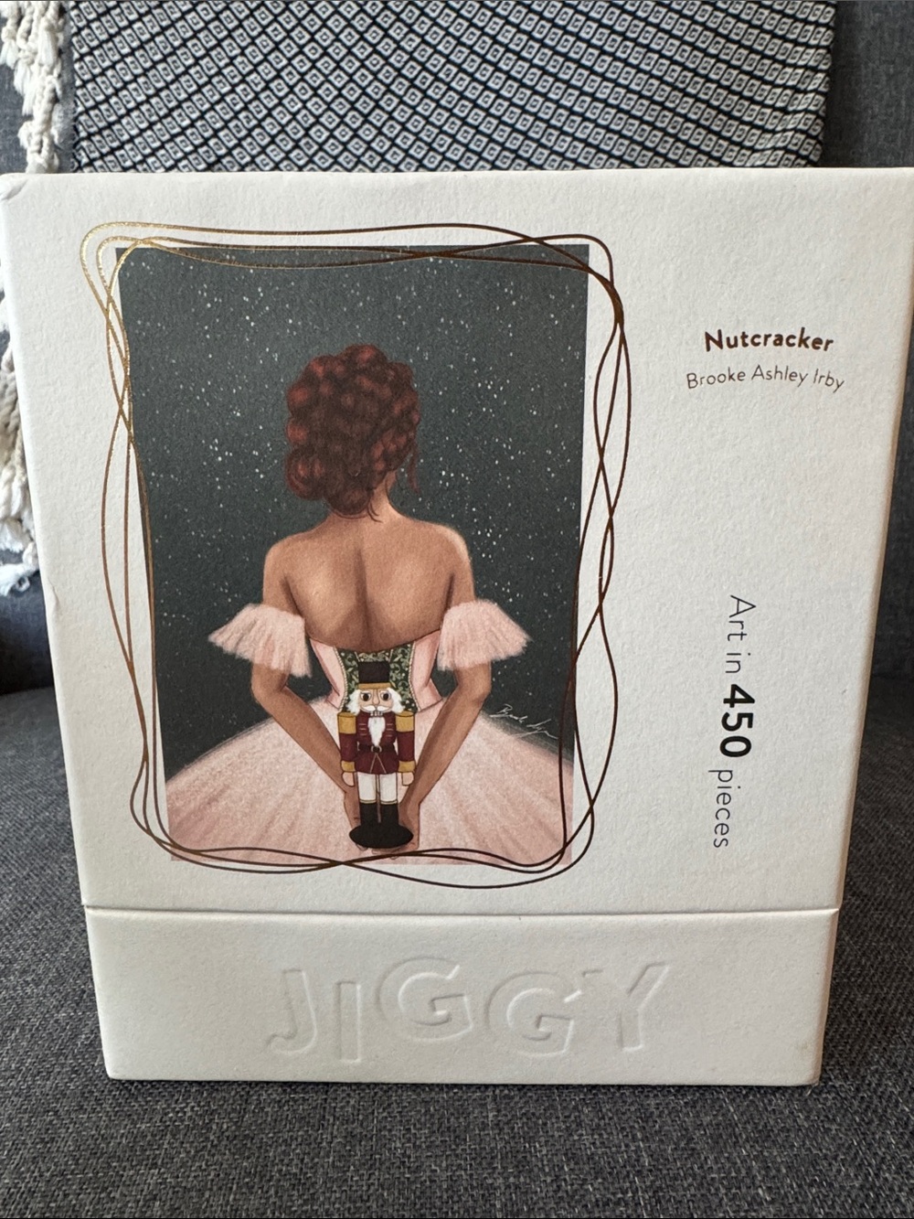 Jiggy Nutcracker 450-Piece Puzzle - Pink Ballerina Artwork
